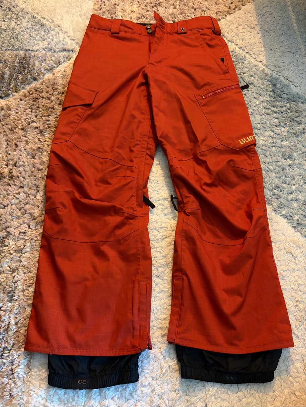UVGC Burton Men’s Orange Cargo Snow Pants XS